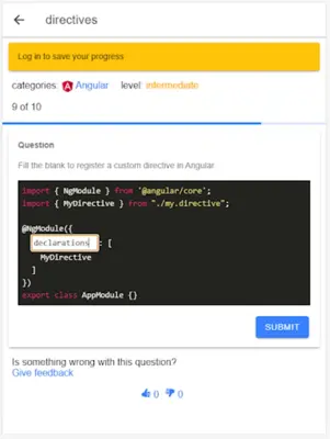 Angular Tests and Quizzes android App screenshot 8